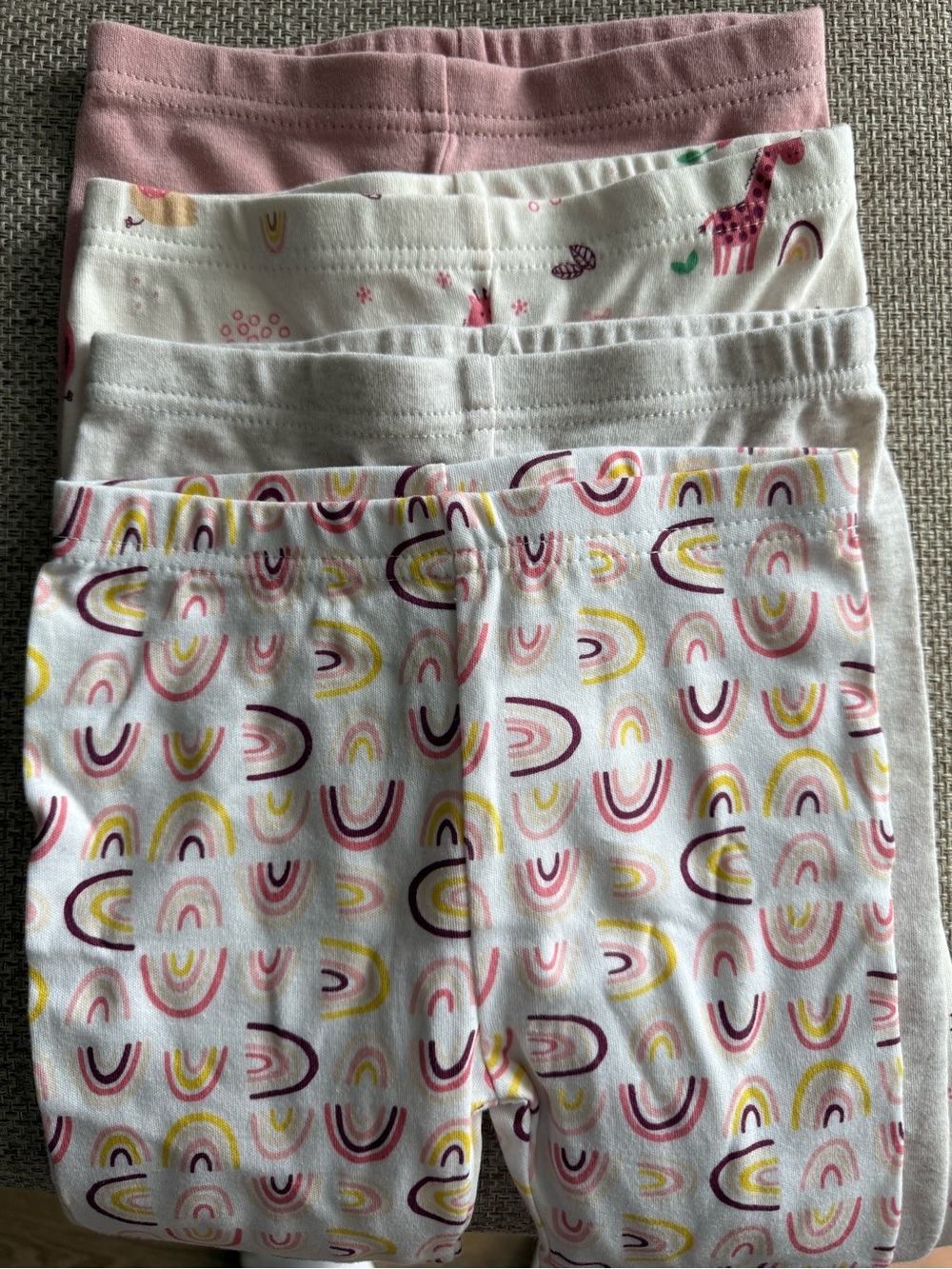 Set of 4 Peanut Shell 100% cotton pants